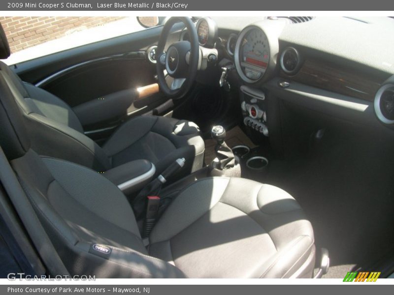 Laser Blue Metallic / Black/Grey 2009 Mini Cooper S Clubman