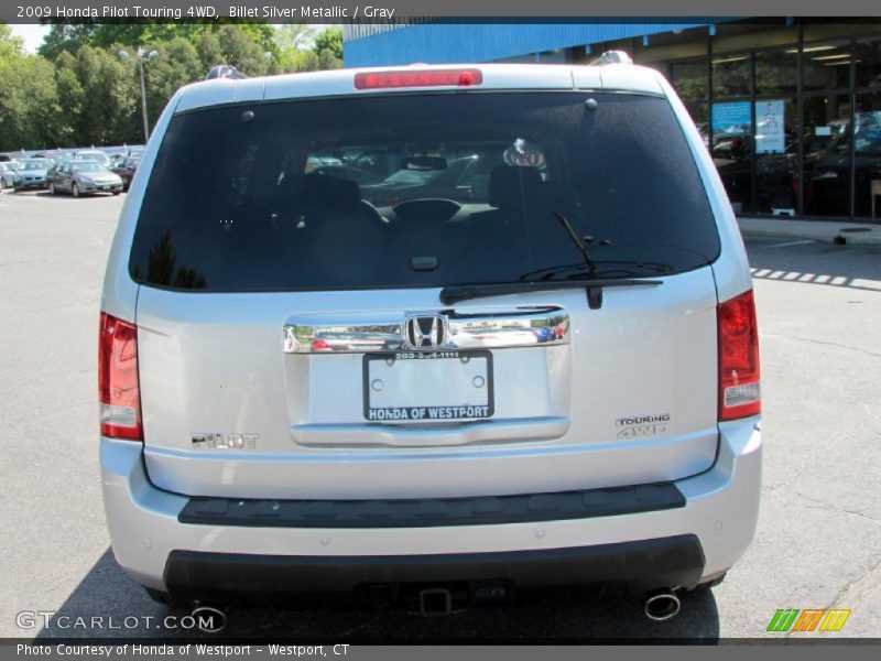 Billet Silver Metallic / Gray 2009 Honda Pilot Touring 4WD