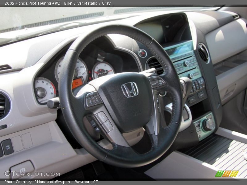 Billet Silver Metallic / Gray 2009 Honda Pilot Touring 4WD