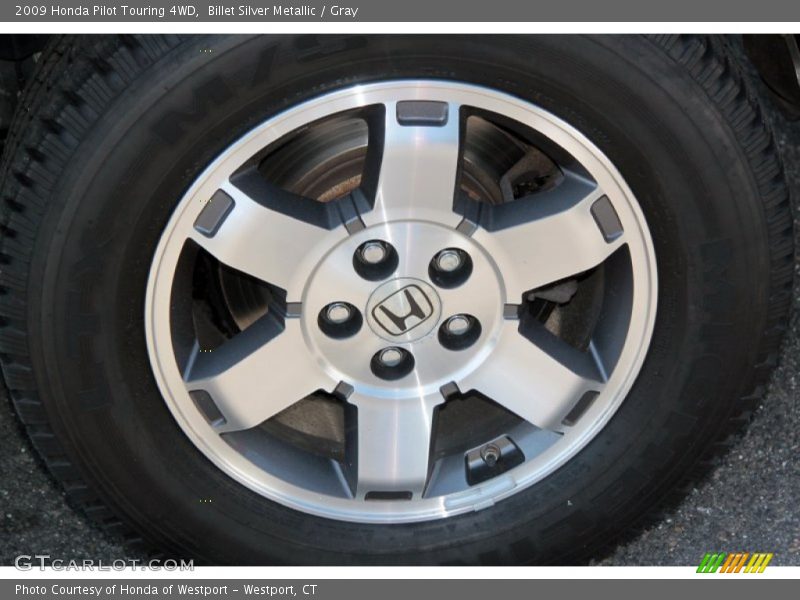 Billet Silver Metallic / Gray 2009 Honda Pilot Touring 4WD
