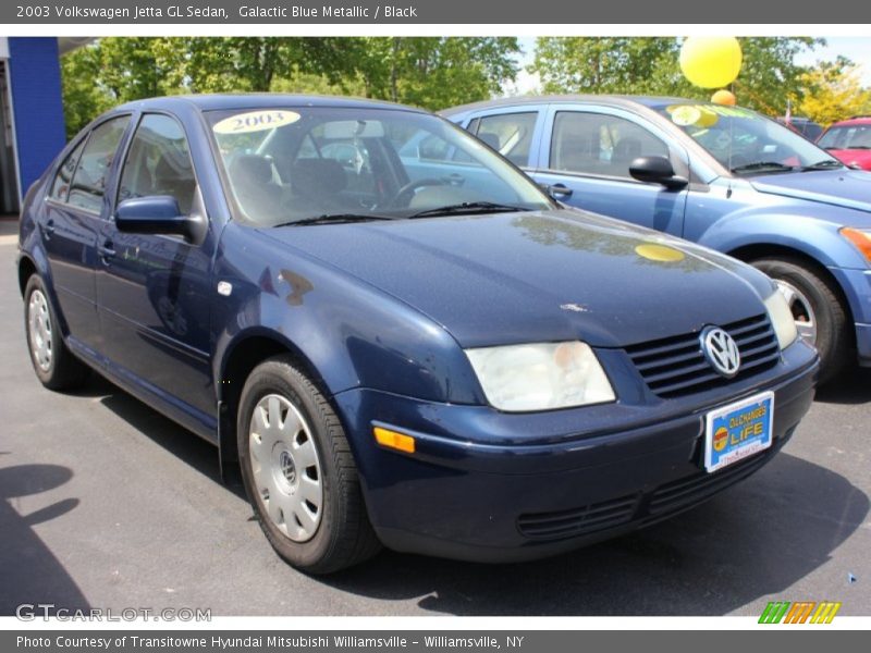 Galactic Blue Metallic / Black 2003 Volkswagen Jetta GL Sedan