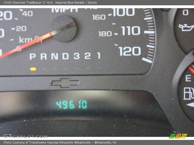 Imperial Blue Metallic / Ebony 2009 Chevrolet TrailBlazer LT 4x4