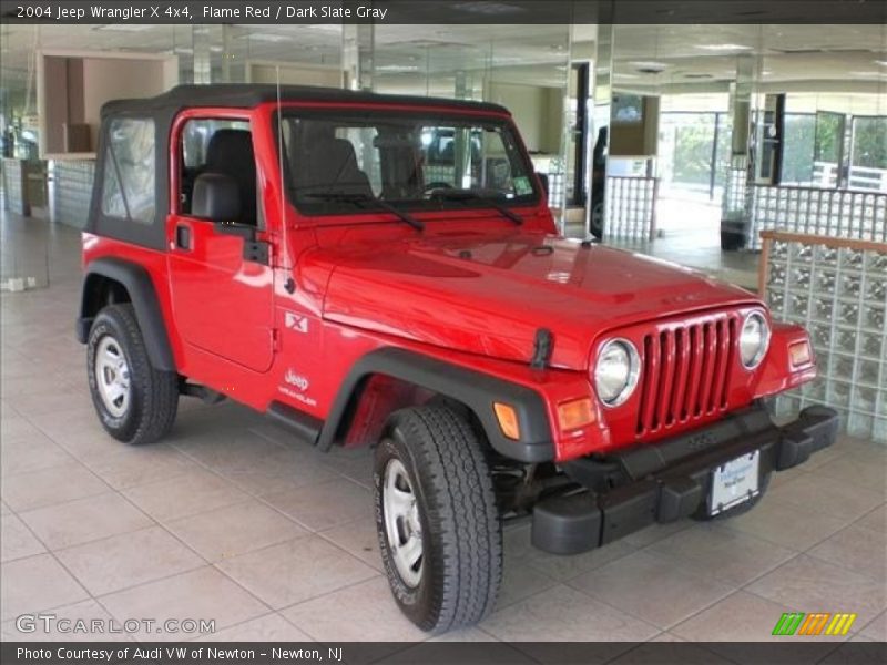 Flame Red / Dark Slate Gray 2004 Jeep Wrangler X 4x4