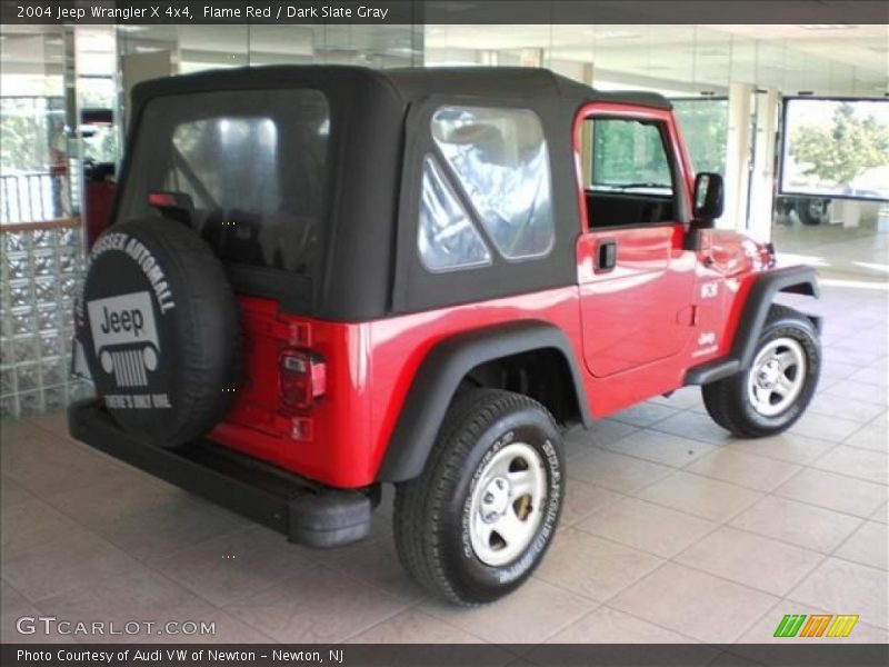 Flame Red / Dark Slate Gray 2004 Jeep Wrangler X 4x4