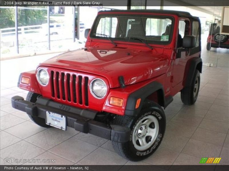 Flame Red / Dark Slate Gray 2004 Jeep Wrangler X 4x4