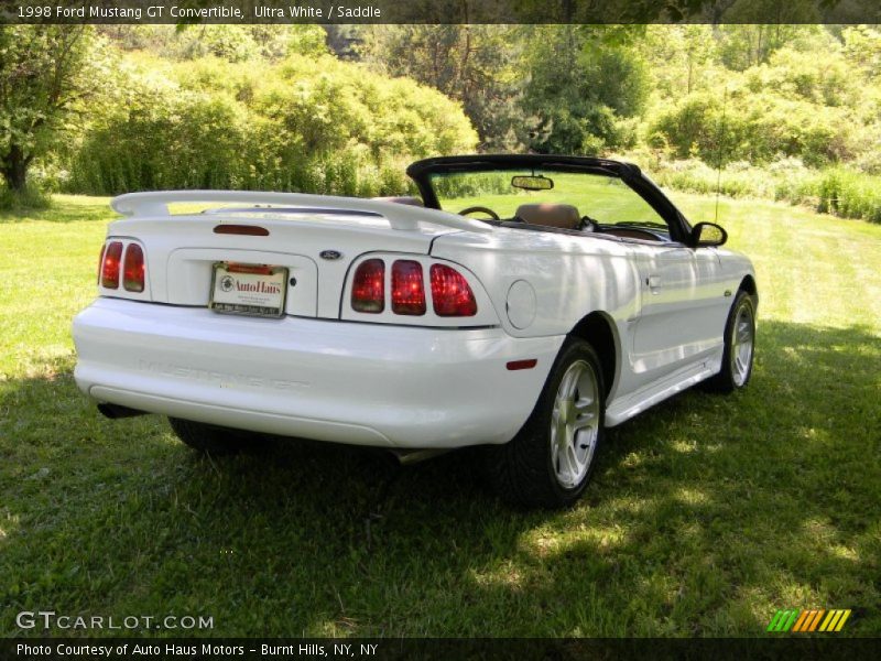 Ultra White / Saddle 1998 Ford Mustang GT Convertible