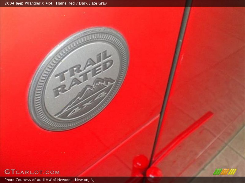 Flame Red / Dark Slate Gray 2004 Jeep Wrangler X 4x4