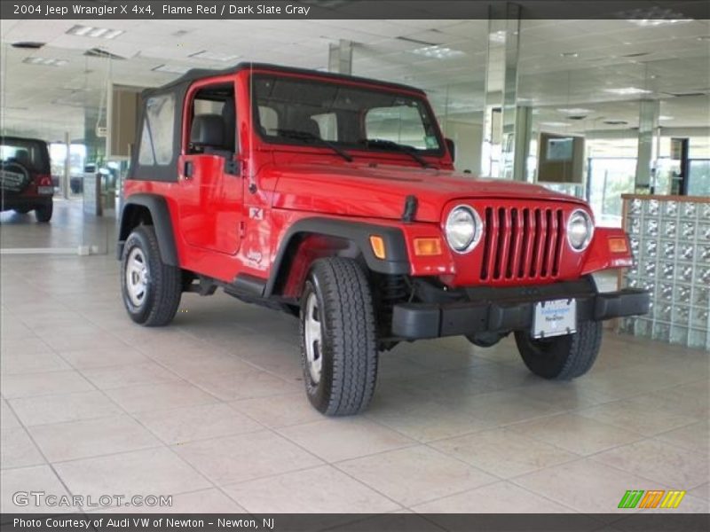 Flame Red / Dark Slate Gray 2004 Jeep Wrangler X 4x4
