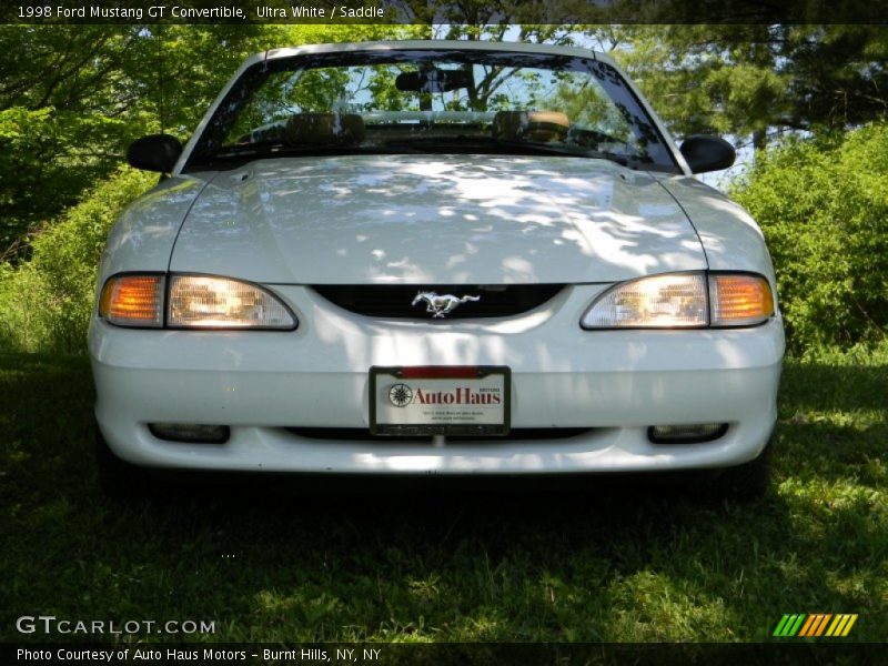 Ultra White / Saddle 1998 Ford Mustang GT Convertible