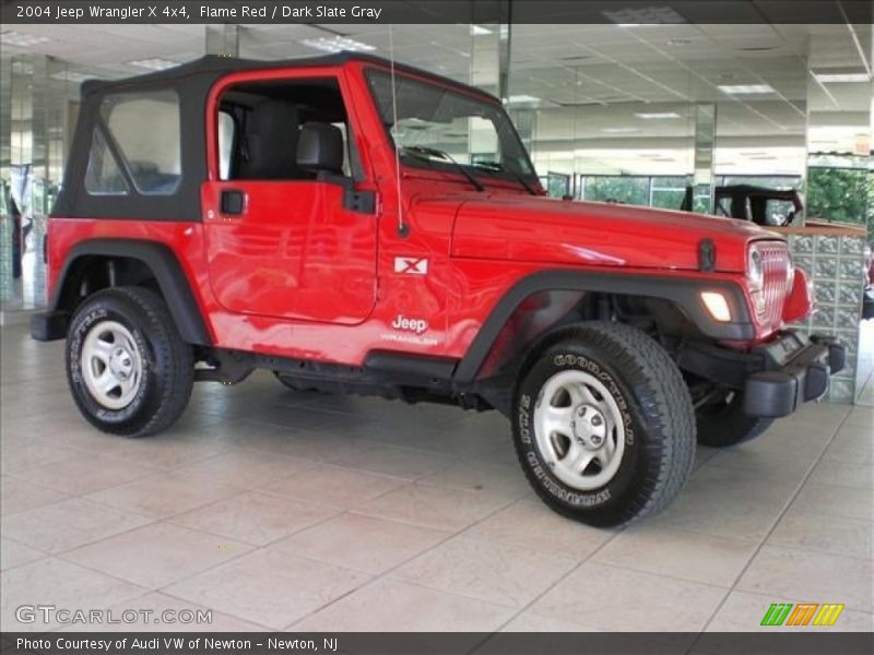 Flame Red / Dark Slate Gray 2004 Jeep Wrangler X 4x4