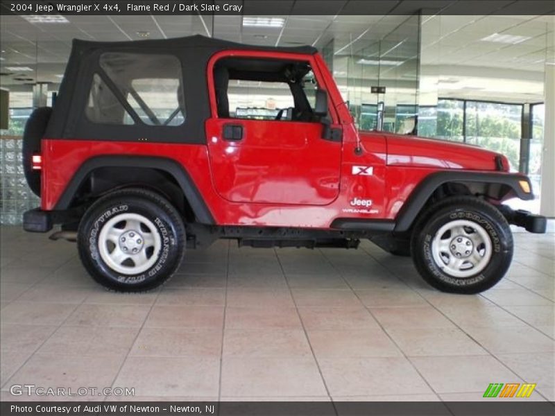 Flame Red / Dark Slate Gray 2004 Jeep Wrangler X 4x4
