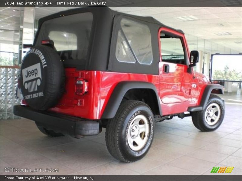 Flame Red / Dark Slate Gray 2004 Jeep Wrangler X 4x4