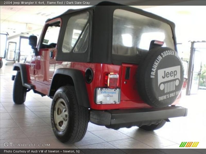 Flame Red / Dark Slate Gray 2004 Jeep Wrangler X 4x4