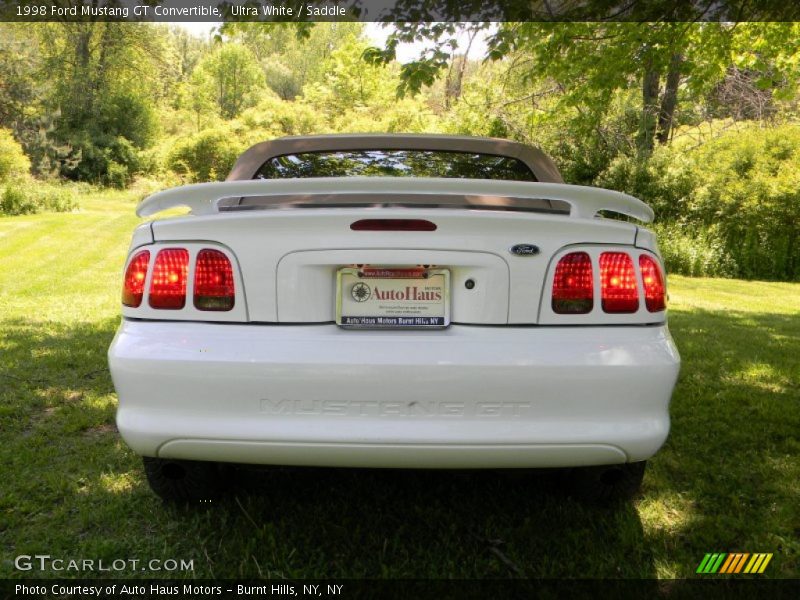 Ultra White / Saddle 1998 Ford Mustang GT Convertible