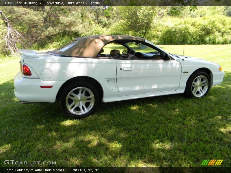 Ultra White / Saddle 1998 Ford Mustang GT Convertible