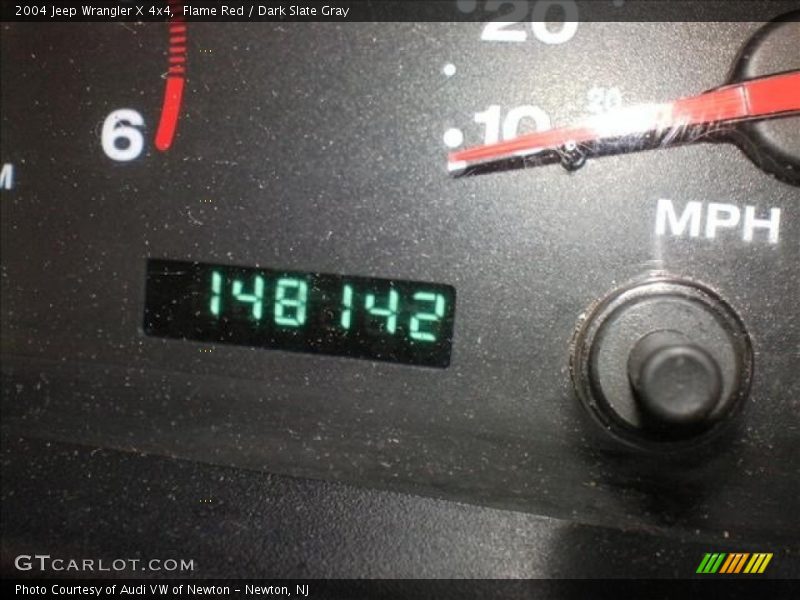 Flame Red / Dark Slate Gray 2004 Jeep Wrangler X 4x4