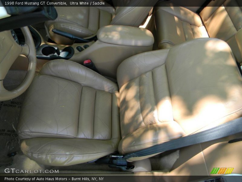Ultra White / Saddle 1998 Ford Mustang GT Convertible