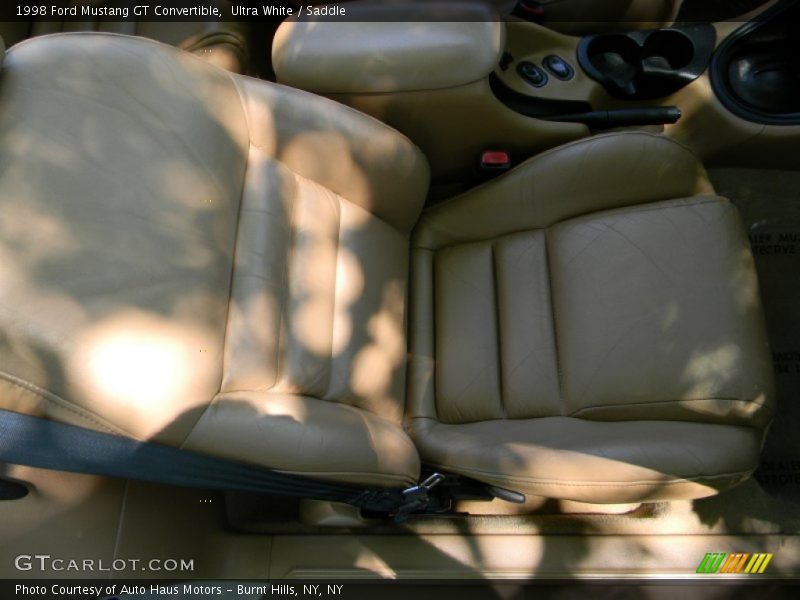 Ultra White / Saddle 1998 Ford Mustang GT Convertible
