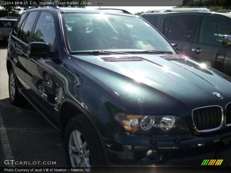 Highland Green Metallic / Grey 2004 BMW X5 3.0i