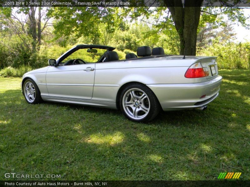 Titanium Silver Metallic / Black 2003 BMW 3 Series 330i Convertible