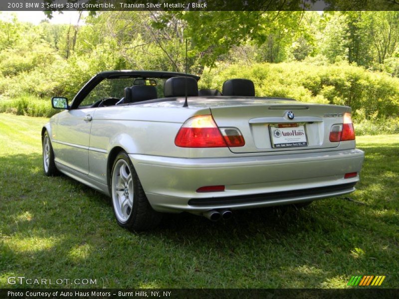 Titanium Silver Metallic / Black 2003 BMW 3 Series 330i Convertible