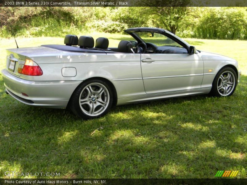 Titanium Silver Metallic / Black 2003 BMW 3 Series 330i Convertible