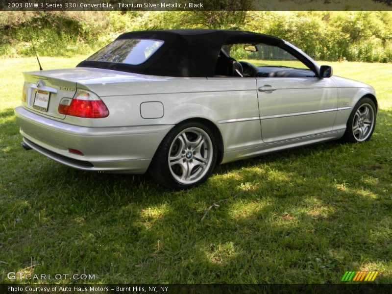 Titanium Silver Metallic / Black 2003 BMW 3 Series 330i Convertible