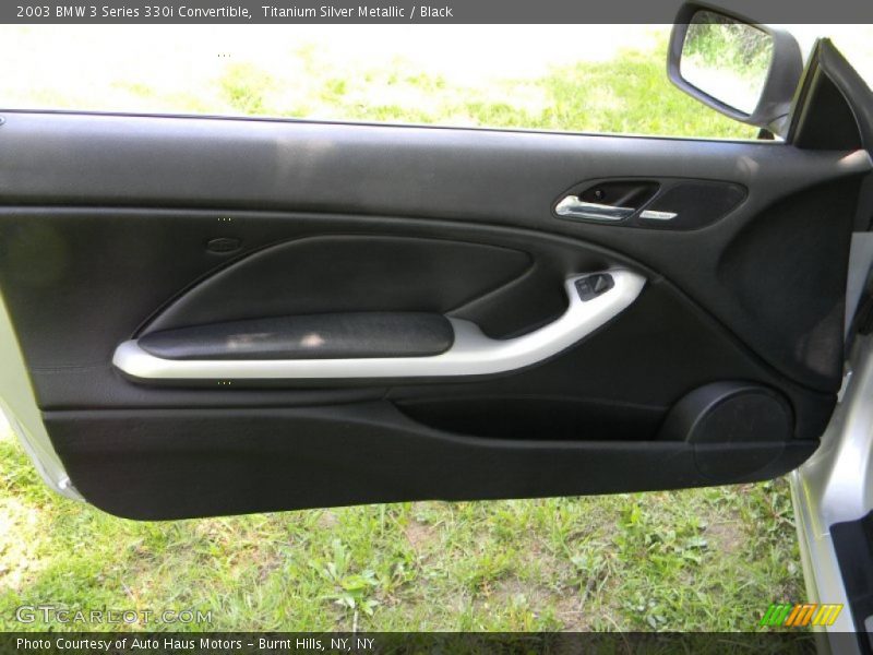 Titanium Silver Metallic / Black 2003 BMW 3 Series 330i Convertible