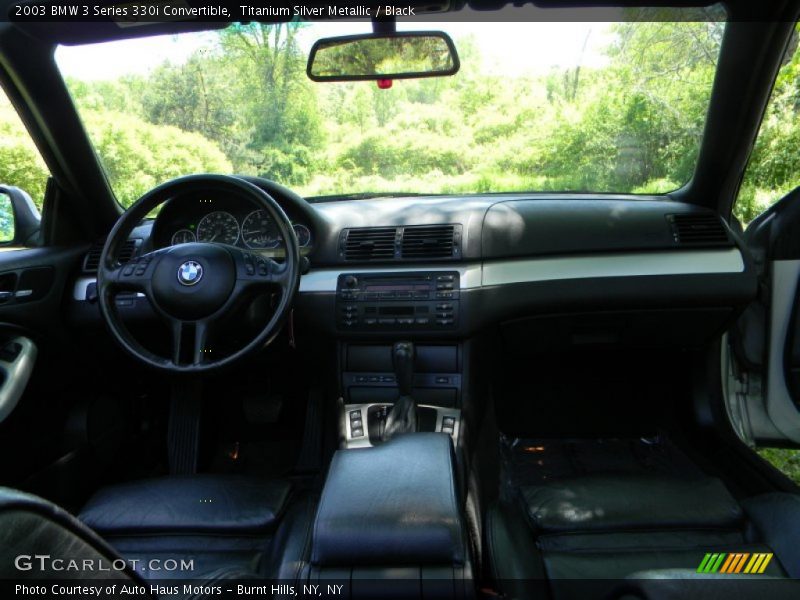 Titanium Silver Metallic / Black 2003 BMW 3 Series 330i Convertible
