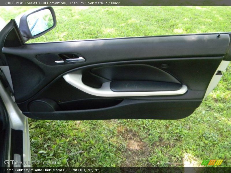 Titanium Silver Metallic / Black 2003 BMW 3 Series 330i Convertible