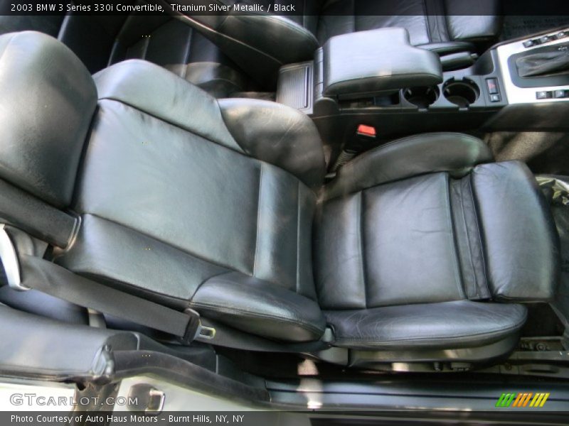 Titanium Silver Metallic / Black 2003 BMW 3 Series 330i Convertible