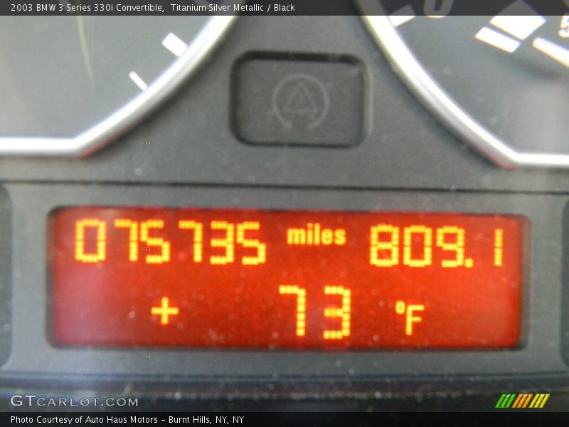Titanium Silver Metallic / Black 2003 BMW 3 Series 330i Convertible