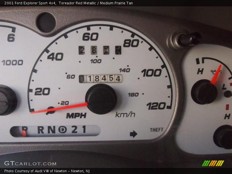 Toreador Red Metallic / Medium Prairie Tan 2001 Ford Explorer Sport 4x4