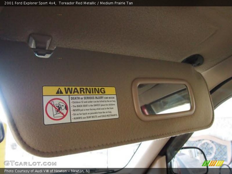 Toreador Red Metallic / Medium Prairie Tan 2001 Ford Explorer Sport 4x4