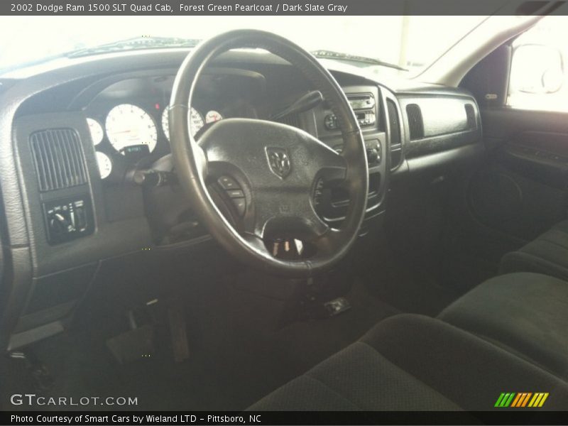 Forest Green Pearlcoat / Dark Slate Gray 2002 Dodge Ram 1500 SLT Quad Cab