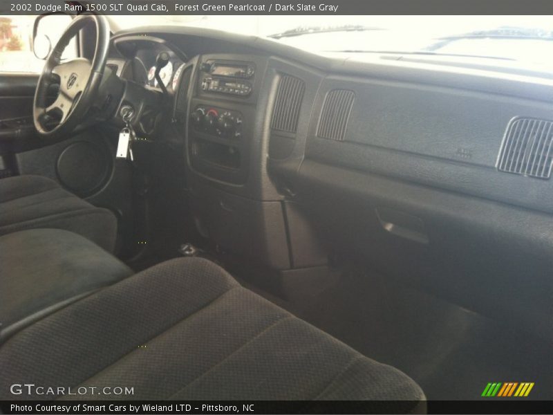 Forest Green Pearlcoat / Dark Slate Gray 2002 Dodge Ram 1500 SLT Quad Cab