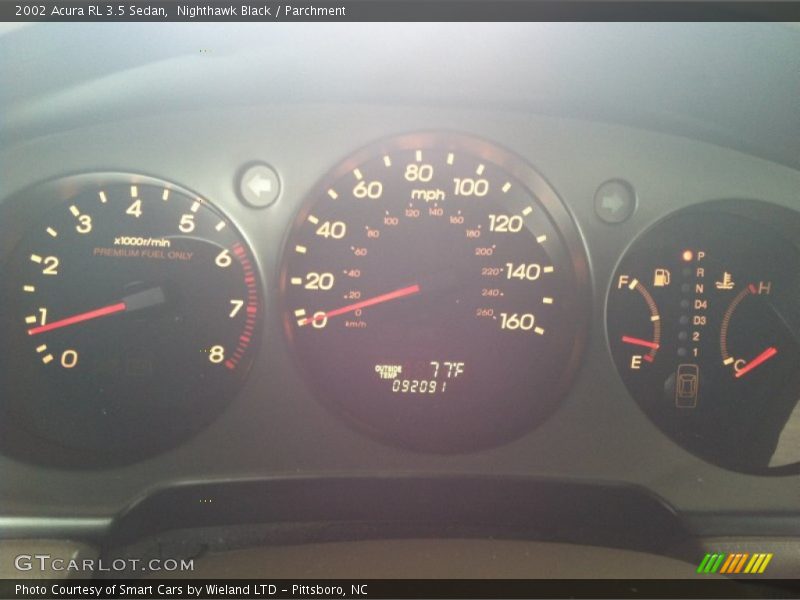 Nighthawk Black / Parchment 2002 Acura RL 3.5 Sedan
