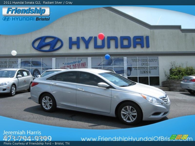 Radiant Silver / Gray 2011 Hyundai Sonata GLS