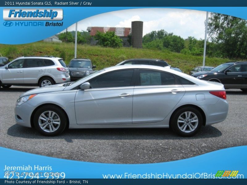 Radiant Silver / Gray 2011 Hyundai Sonata GLS