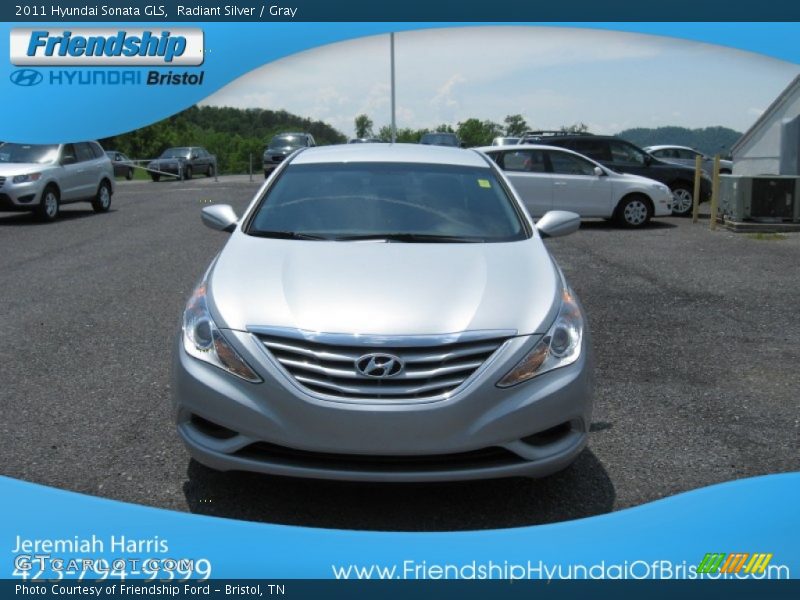 Radiant Silver / Gray 2011 Hyundai Sonata GLS
