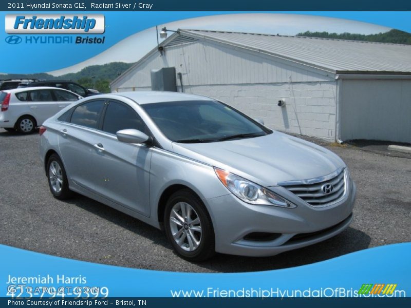 Radiant Silver / Gray 2011 Hyundai Sonata GLS