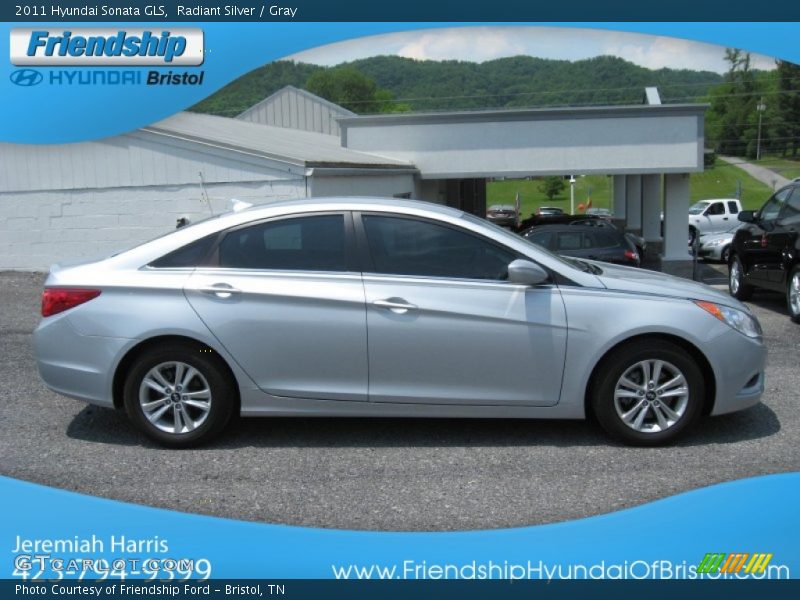 Radiant Silver / Gray 2011 Hyundai Sonata GLS