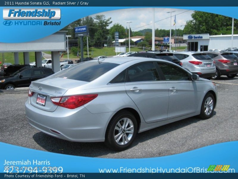 Radiant Silver / Gray 2011 Hyundai Sonata GLS