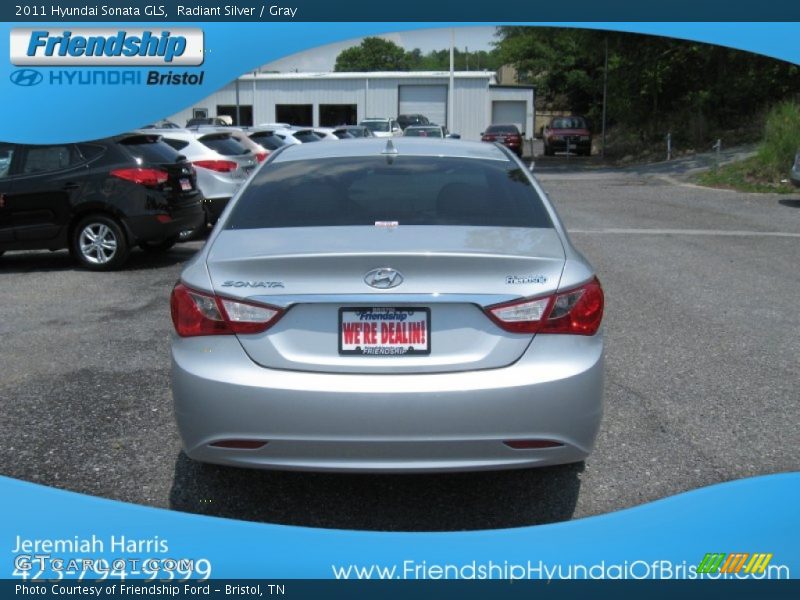 Radiant Silver / Gray 2011 Hyundai Sonata GLS