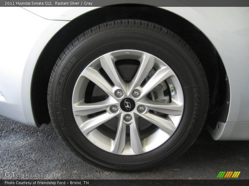 Radiant Silver / Gray 2011 Hyundai Sonata GLS