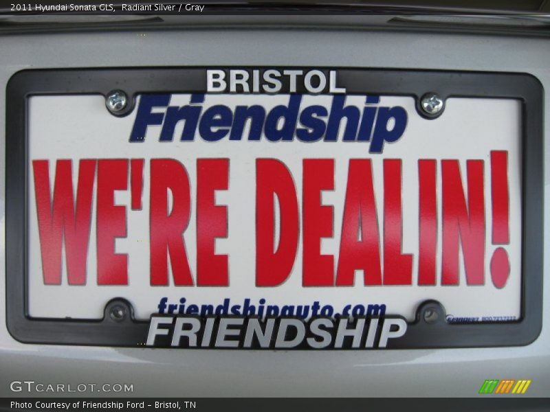 Radiant Silver / Gray 2011 Hyundai Sonata GLS