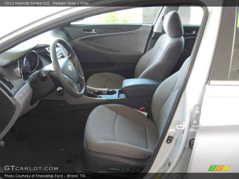 Radiant Silver / Gray 2011 Hyundai Sonata GLS