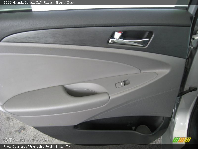 Radiant Silver / Gray 2011 Hyundai Sonata GLS