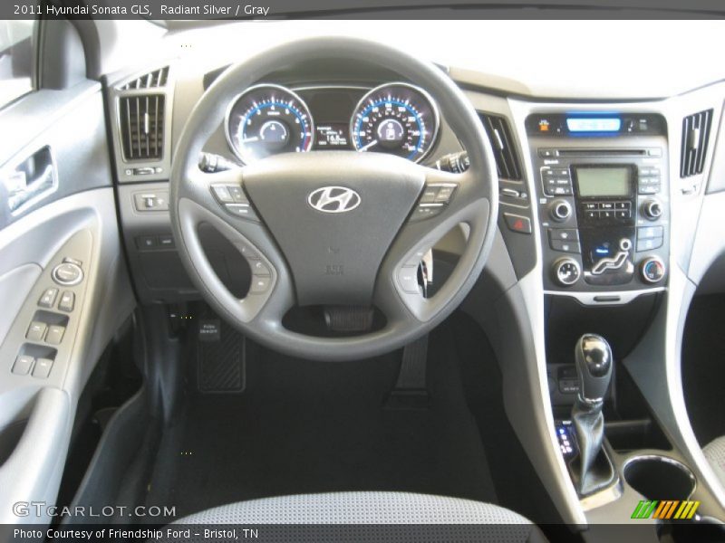 Radiant Silver / Gray 2011 Hyundai Sonata GLS