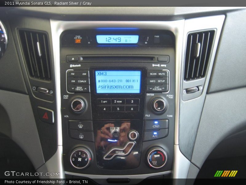 Radiant Silver / Gray 2011 Hyundai Sonata GLS